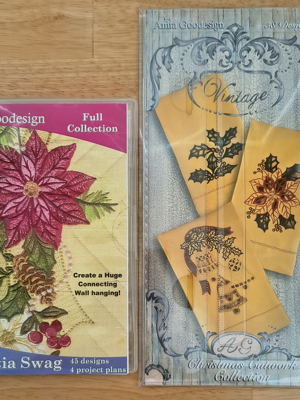 Anita GoodEmbroidery Pattern Collections - Poinsettia & Vintage Christmas Motifs
